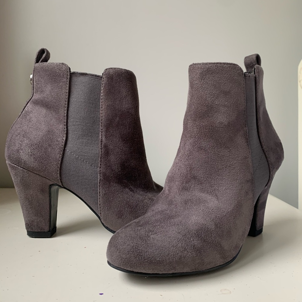 BCBG suede booties